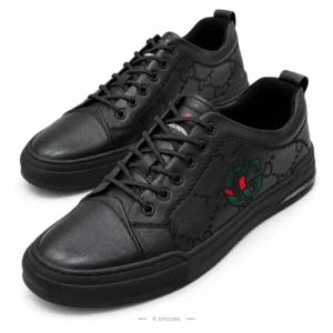 کفش اسپرت مجلسی گوچی (Gucci Signature مشکی)