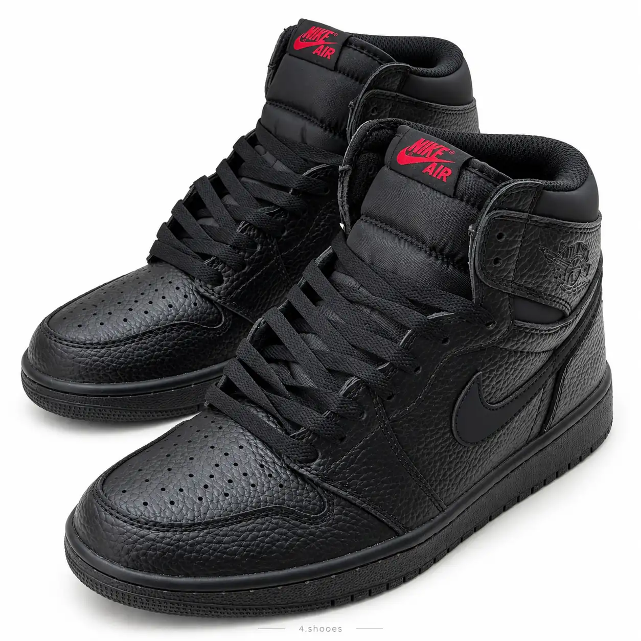 کفش کتانی جردن وان ساقدار فول بلک (Jordan 1 High Full Black) تمام مشکی (کیفیت مستر)